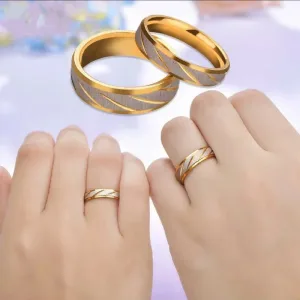 Bagues De Couple En Acier Titane