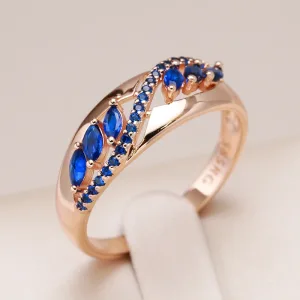 Bagues Or Rose 585Rg, Zircon Violet