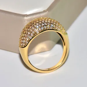 Bague Argent, Or Jaune, Rose 18K, Femme
