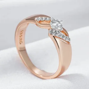 Bague Or Rose 585rg Pour Femme