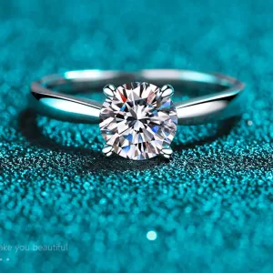 Bague De Fiançailles En Argent S925