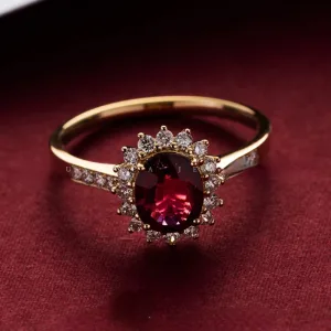 Bague Argent 925 Plaquée Or 18K
