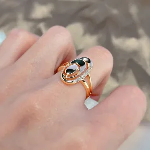 Bague Or 585rg, Diamant, Femme