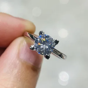 Bague En Or Blanc 18K Pour Femme