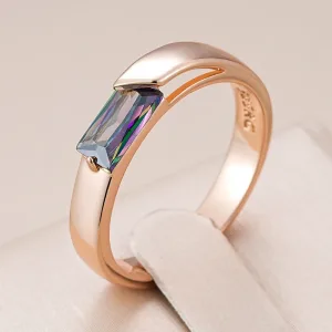 Bague En Or Rose 585rg Pour Femme