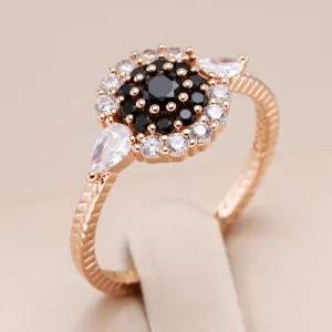 Bague Or Rose 585rg Haute Qualité