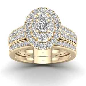 Bague Argent Sterling Plaqué En Or 14K, Zircon 5a