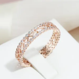 Bague Or Rose 585rg, Femme
