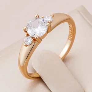 Bague En Or Rose 585Rg Pour Femme