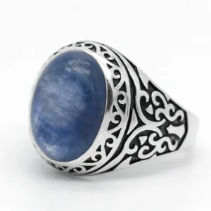 Bague Chevalière Faite À La Main En Argent S925 Unisexe