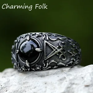 Bague Chevalière En Acier Inoxydable Pour Homme