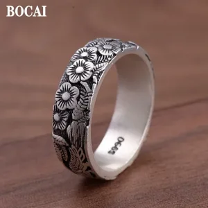 Bague En Argent Pur S990 Pour Homme Et Femme