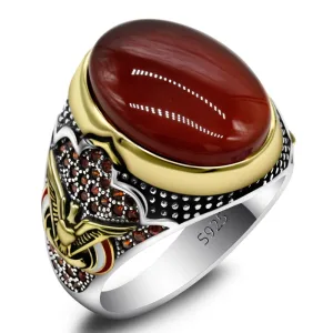 Bague En Argent S925 Style Turc Pour Homme femme