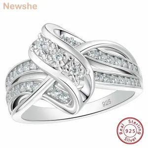 Bague Luxe Unique En Argent 925 Pour Femme