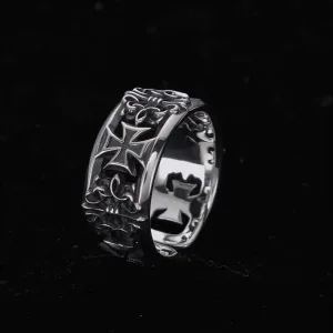 Bague Rétro Croisée Pour Homm