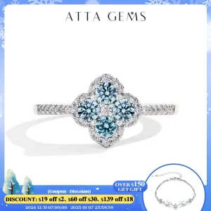Bague Moissanite Pour Femme Argent S925