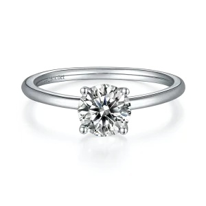Bague En Moissanite 1 À 2 Ct Pour Femme